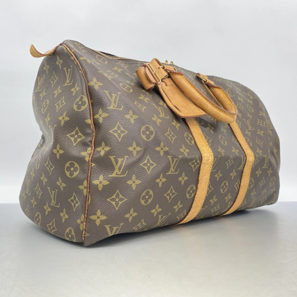 LOUIS VUITTON Brown Monogram Keepall 45 Boston Bag - Picture 2 of 13